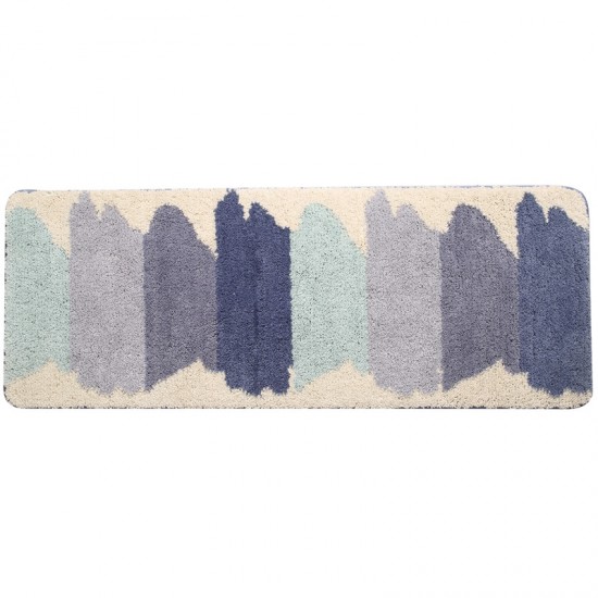 Rustic, insole-style bathroom and toilet carpets. Fresh, forest-style absorbent bathroom floor mats with a non-slip feel.