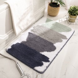New cross-border minimalist Nordic home flocked carpet mats, absorbent and non-slip entrance, bedroom, and bathroom mats
