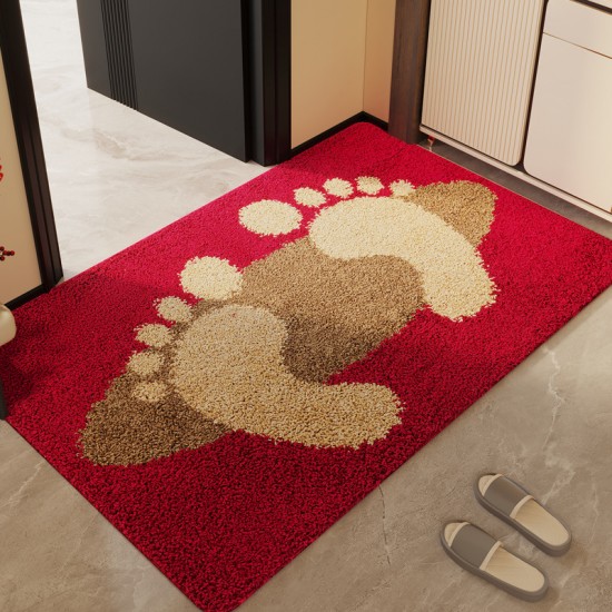 TikTok hit Chinese-style doorway, wear-resistant, dust-removing entrance mat, bathroom, and toilet absorbent, non-slip mat