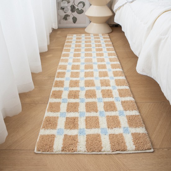 Bedroom bedside rugs, Korean cream-style thickened plush carpets, room bedside bay window blankets, sofa blankets, absorbent floor mats