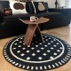 Thickened round rug, home coffee table mat, bedroom bedside rug, study chair, swivel chair, hanging basket, computer chair mat.