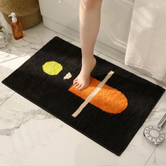 Cute plush cartoon cat doormats, absorbent bathroom doormats, non-slip bathroom doormats.