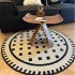Thickened round rug, home coffee table mat, bedroom bedside rug, study chair, swivel chair, hanging basket, computer chair mat.