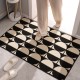 Maillard Zhongguge bathroom floor mats, highly absorbent, long, non-slip bathroom floor mats, bedroom bedside blankets, flocked