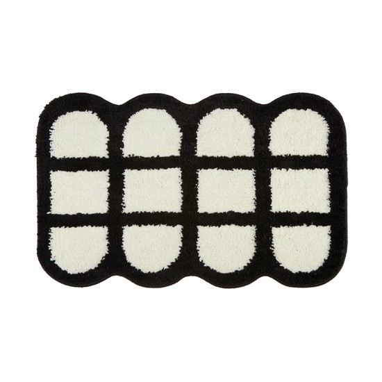 Absorbent bathroom doormats, bathroom door non-slip mats, ins-style entrance doormats, toilet and restroom carpets.