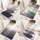 New cross-border minimalist Nordic home flocked carpet mats, absorbent and non-slip entrance, bedroom, and bathroom mats
