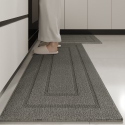 Kitchen floor mats, premium waterproof, stain-resistant, and oil-resistant woven floor mats, absorbent and non-slip mats, wipeable and disposable rugs