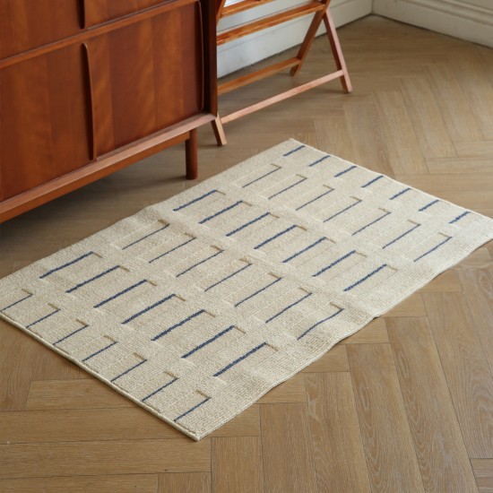 Entrance floor mats, 2025 new cream bedroom entrance floor mats, home sofa coffee table mats, light luxury rugs