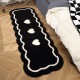 Ins-style high-end bathroom floor mats Household bathroom absorbent quick-drying mats, bedroom bedside flocked carpets
