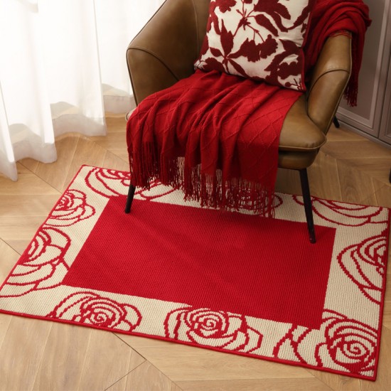 Cross-border polypropylene carpet, solid color, 3D entrance mats, wear-resistant, dust-removing, non-slip entrance mats