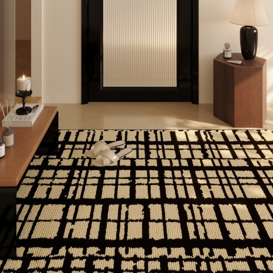 Ins-style floral absorbent bathroom floor mat. Plush bathroom doormats, non-slip bathroom entrance mats and carpets for home use.