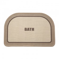 Linen woven bathroom floormat, quick-drying absorbent bathroom mat, wet/dry separation bathroom floormat.