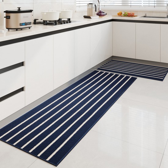 Cross-border polypropylene loop fleece kitchen mats, home absorbent, non-slip Oil-resistant, wipeable, and stain-resistant doormats