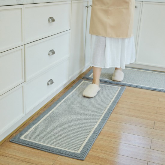 Bathroom floor mats, quick-drying flocked bathroom mats, non-slip bathroom mats, bedroom bedside rugs