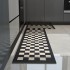 Cross-border kitchen floor mat, long, absorbent, oil-absorbing, non-slip mat, machine-washable, stain-resistant woven rug