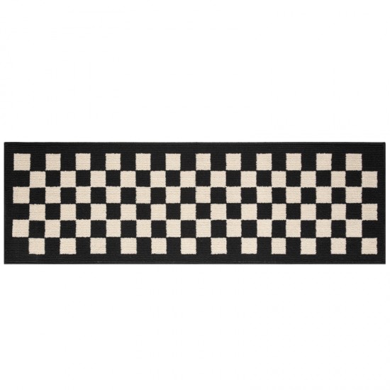 Cross-border kitchen floor mat, long, absorbent, oil-absorbing, non-slip mat, machine-washable, stain-resistant woven rug