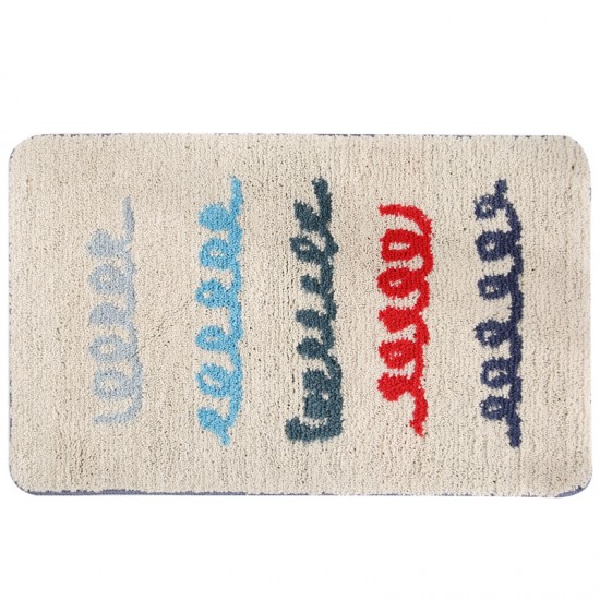 Korean Instagram-style green plaid bathroom mats Bathtub and shower room absorbent mats, bedroom bedside rugs.