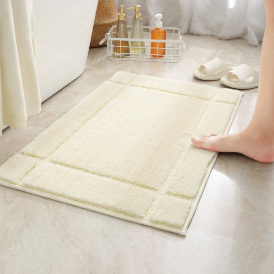 Cross-border bathroom absorbent floor mats, quick-drying bathroom entrance floor mats, thick plush carpet, non-slip bathroom mats