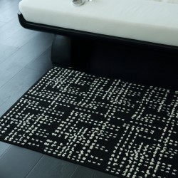 Cross-border, simple, thickened, absorbent bathroom mats, flocked, non-slip, for household use, for entrance hallways.
