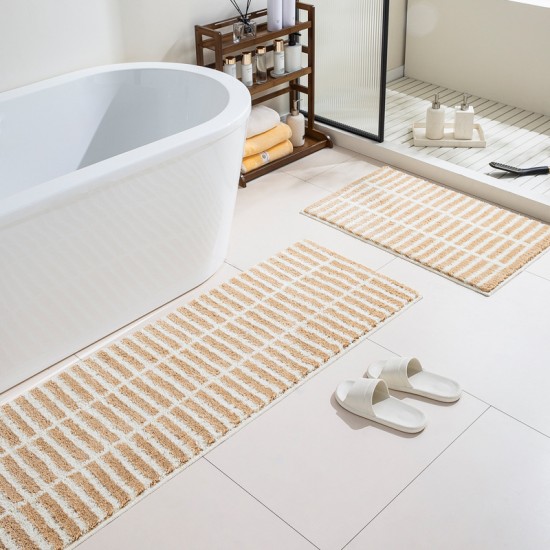 Flocked non-slip entrance door mats, absorbent bathroom doormats, Instagram-style doormats